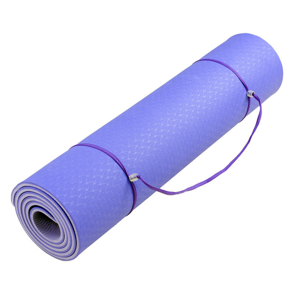 Powertrain Eco-Friendly TPE Pilates Exercise Yoga Mat 8mm - Light Purple Powertrain