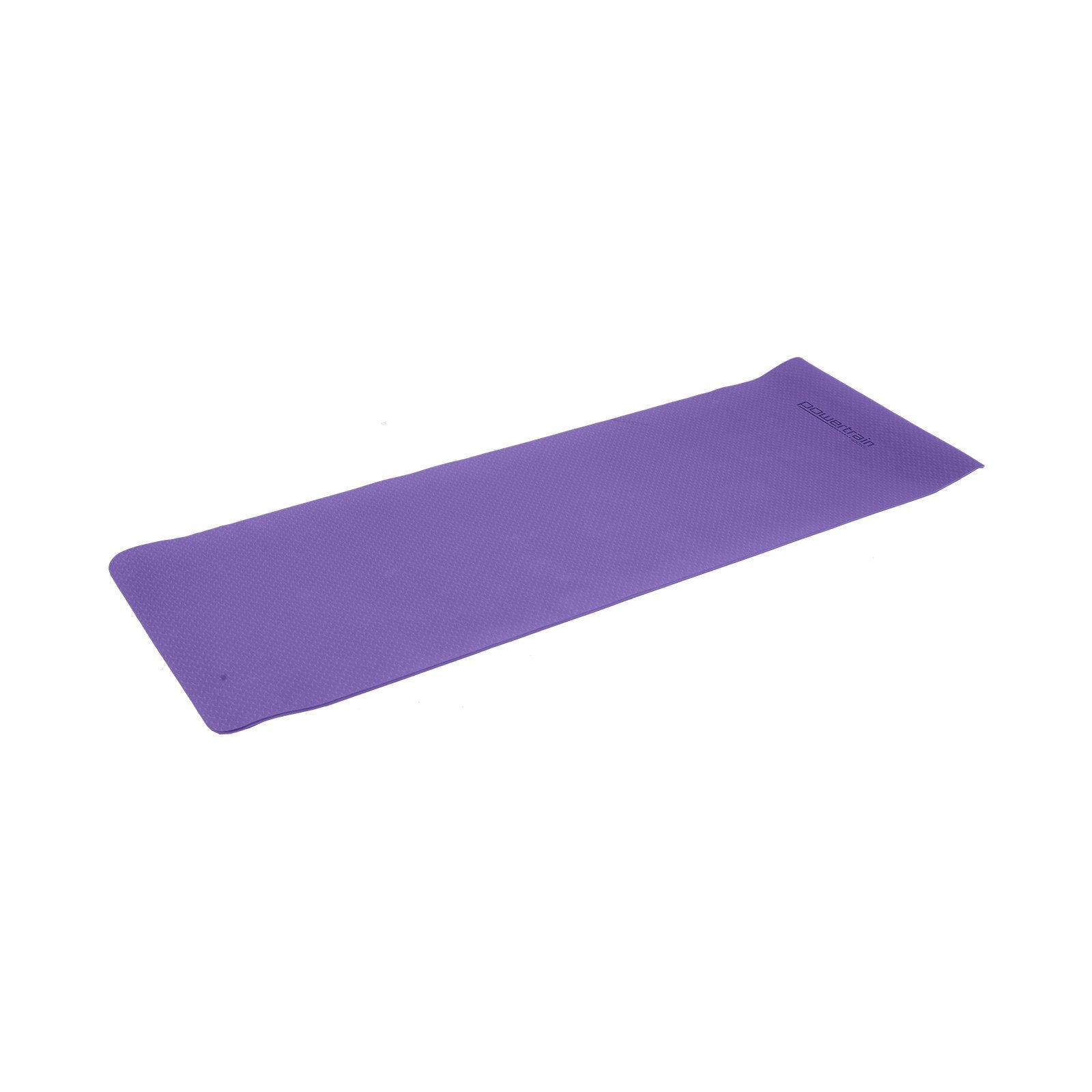 Powertrain Eco-friendly Dual Layer 6mm Yoga Mat | Dark Lavender | Non-slip Surface And Carry Strap For Ultimate Comfort And Portability Powertrain
