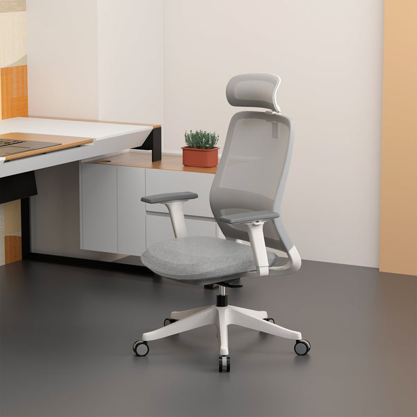 Carlie High Back Molded Foam Seat Ergonomic Office Chair In Grey Does Not Apply