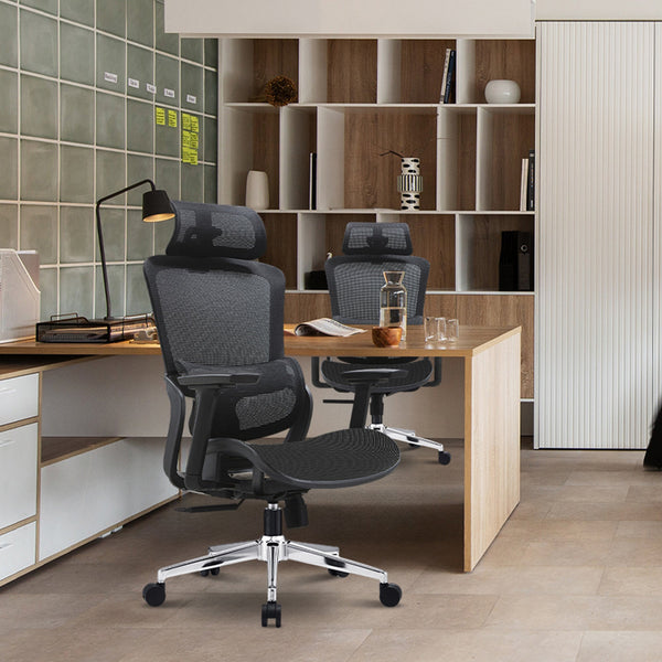 Elena High Back Full Mesh Ergonomic Office Chair In Black Does Not Apply
