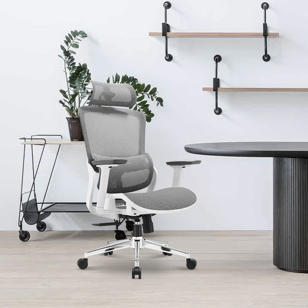 Elena High Back Full Mesh Ergonomic Office Chair In Grey Does Not Apply
