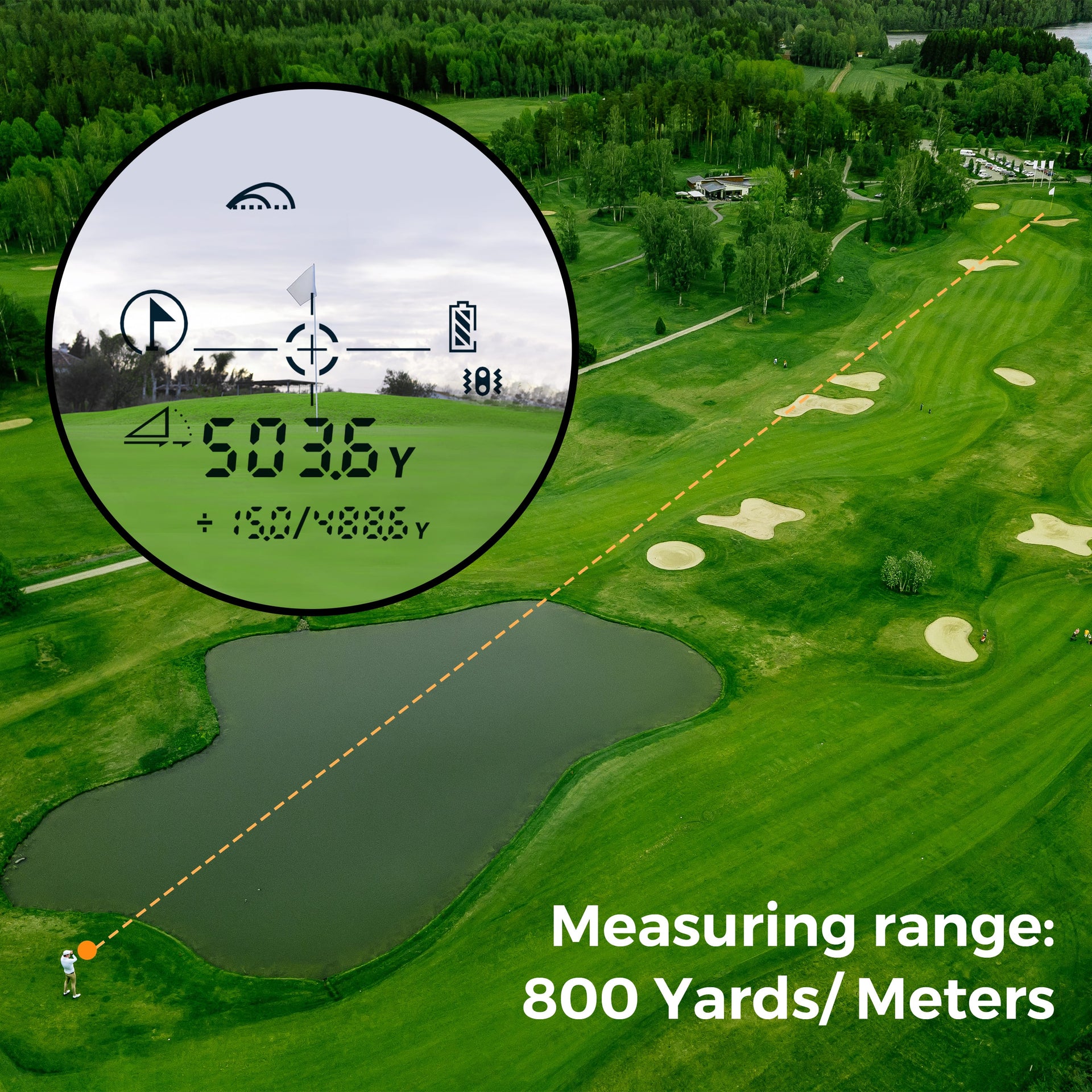 CIGMAN Golf Range Finder 800 Yards Laser Golf Rangefinder with Slope
 CT-800Y Does Not Apply