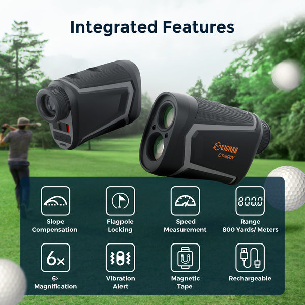 CIGMAN Golf Range Finder 800 Yards Laser Golf Rangefinder with Slope
 CT-800Y Does Not Apply