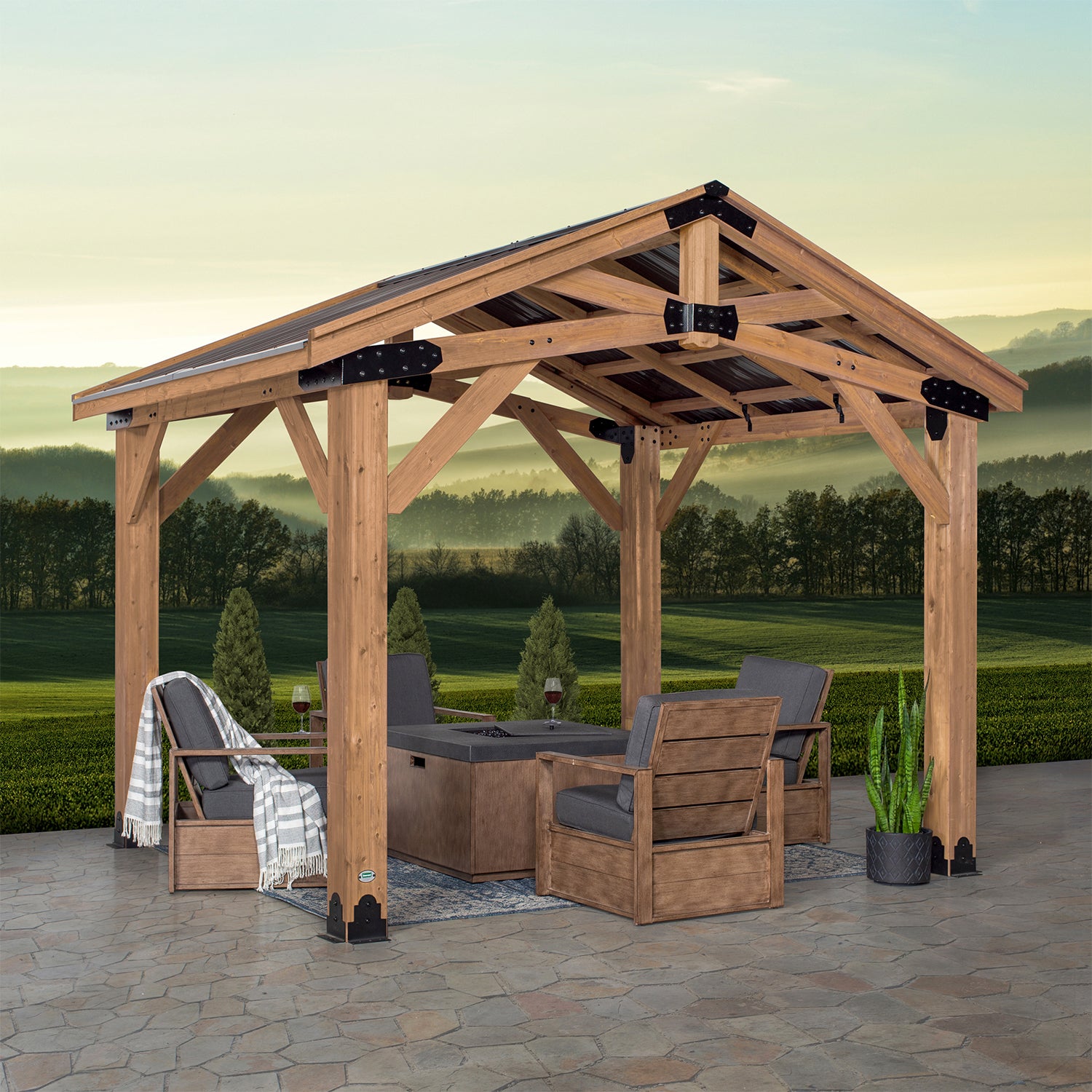 Backyard Discovery Brindlewood 12ft x 10ft Gazebo Awezingly