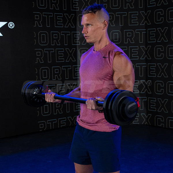CORTEX Revolock V2 24kg Adjustable Steel Dumbbell Barbell Kettlebell All-in-One (Single) Cortex