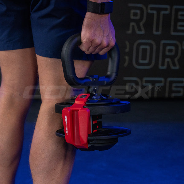 CORTEX Revolock V2 24kg Adjustable Steel Dumbbell Barbell Kettlebell All-in-One (Single) Cortex