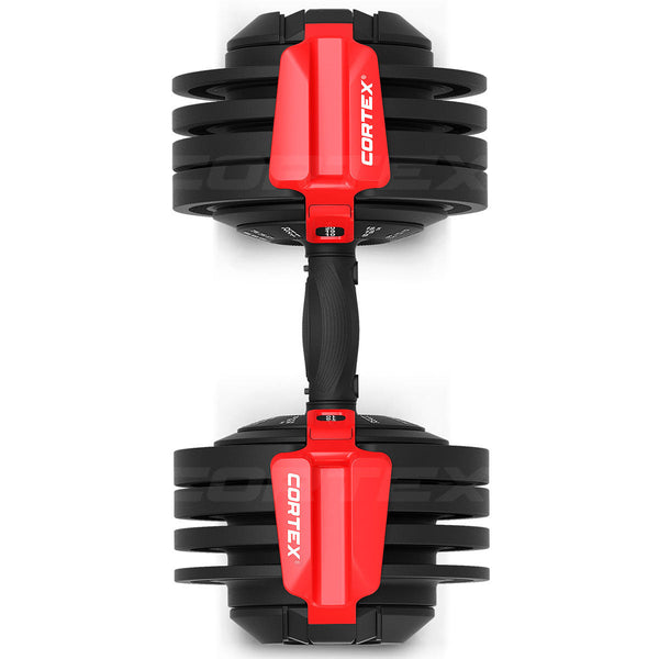 CORTEX Revolock V2 24kg Adjustable Steel Dumbbell Barbell Kettlebell All-in-One (Single) Cortex
