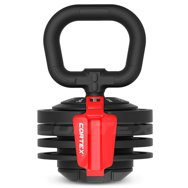 CORTEX Revolock V2 24kg Adjustable Steel Dumbbell Barbell Kettlebell All-in-One (Single) Cortex