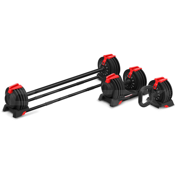 CORTEX Revolock V2 24kg Adjustable Steel Dumbbell Barbell Kettlebell All-in-One (Single) Cortex