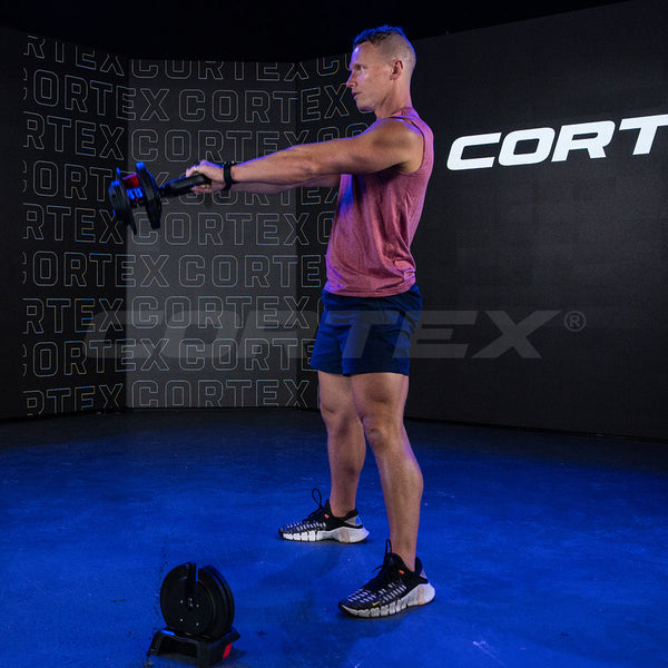 CORTEX Revolock V2 48kg Pair Set Adjustable Steel Dumbbell Barbell Kettlebell All-in-One Cortex