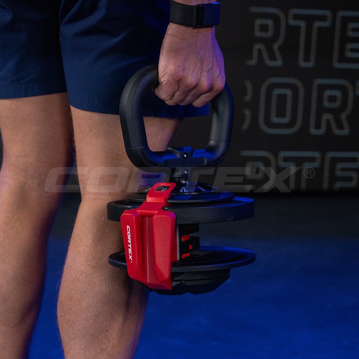 CORTEX Revolock V2 48kg Pair Set Adjustable Steel Dumbbell Barbell Kettlebell All-in-One Cortex