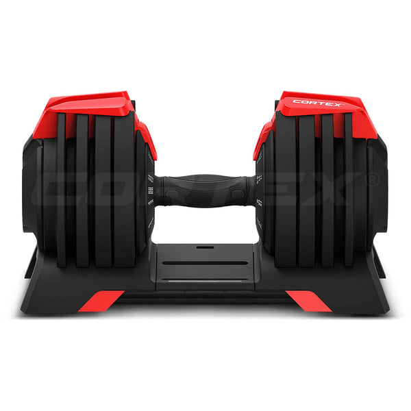 CORTEX Revolock V2 48kg Pair Set Adjustable Steel Dumbbell Barbell Kettlebell All-in-One Cortex