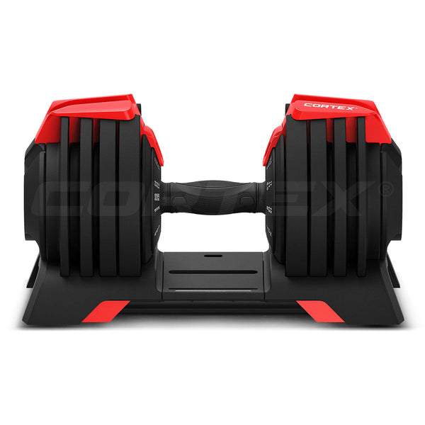 CORTEX Revolock V2 48kg Adjustable Dumbbell + Barbell + Kettlebell All-in-One Set with Stand (24kg Pair) Cortex