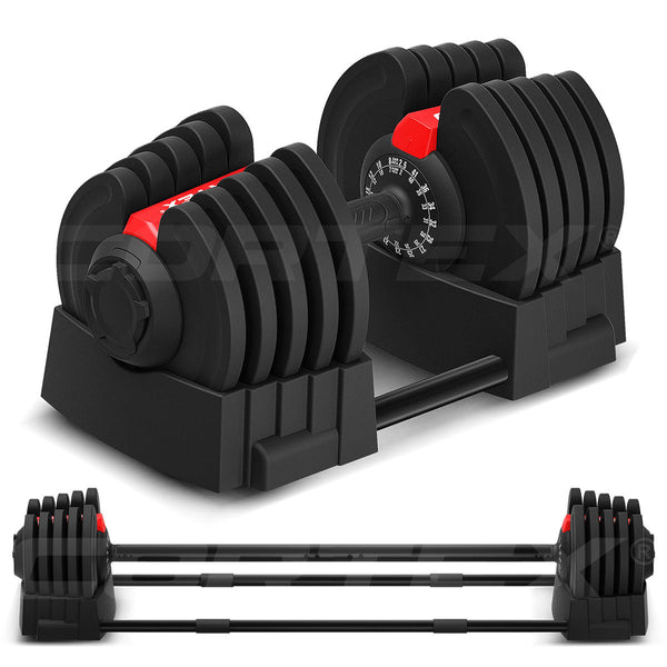 CORTEX Revolock V2 40kg Adjustable Steel Dumbbell Barbell All-in-One (Single) Cortex