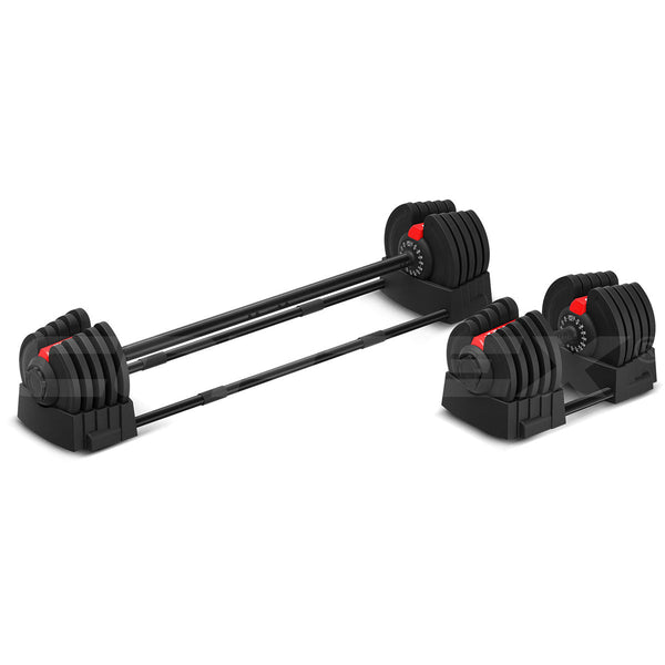 CORTEX Revolock V2 40kg Adjustable Steel Dumbbell Barbell All-in-One (Single) Cortex