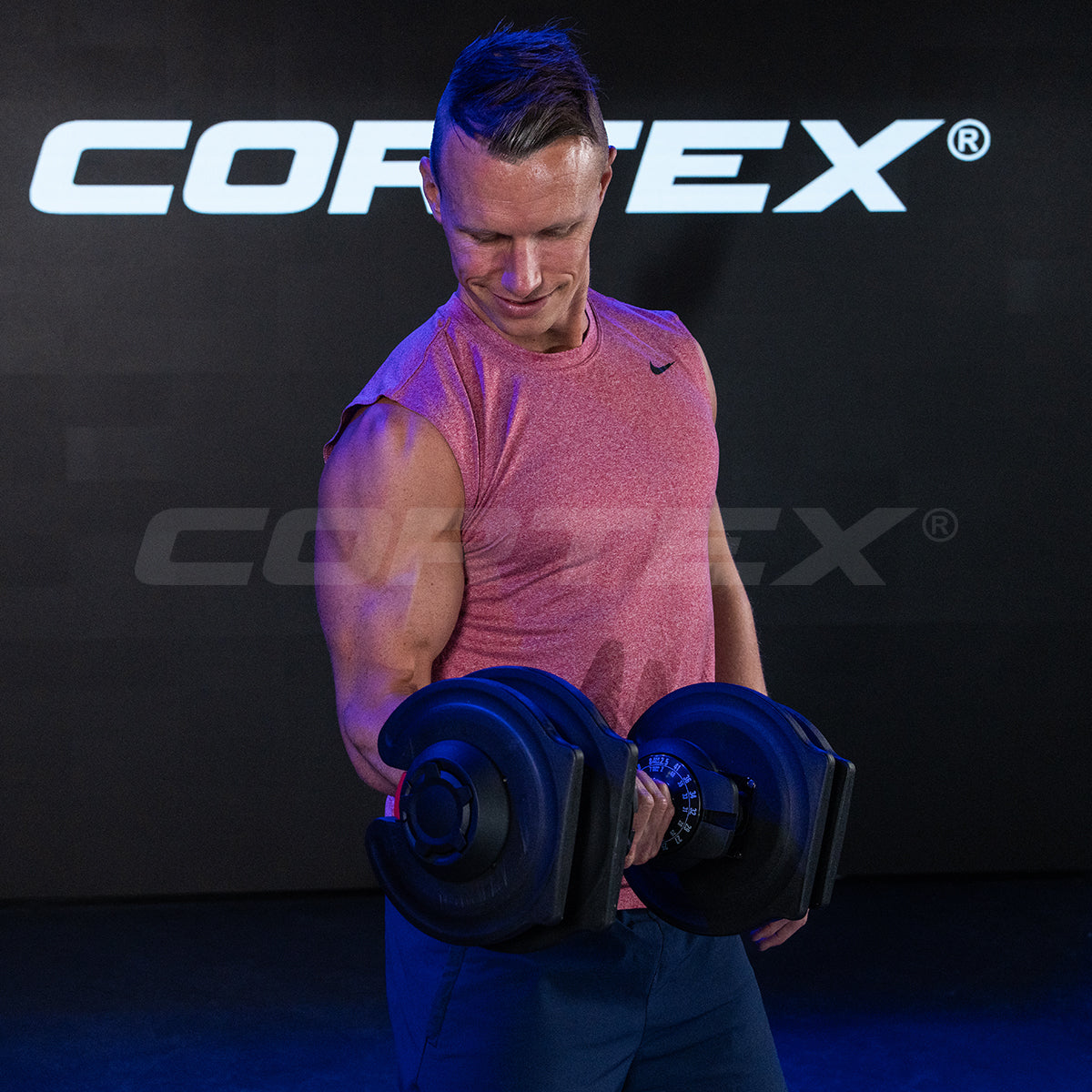 CORTEX Revolock V2 80kg Pair Set Adjustable Steel Dumbbell Barbell All-in-One Cortex