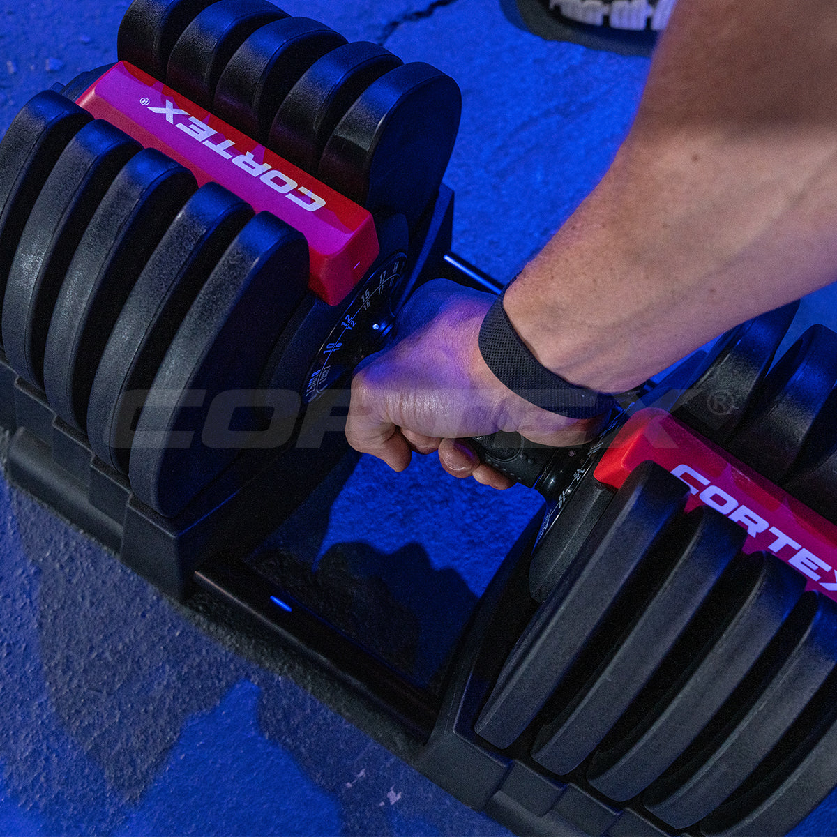 CORTEX Revolock V2 80kg Pair Set Adjustable Steel Dumbbell Barbell All-in-One Cortex