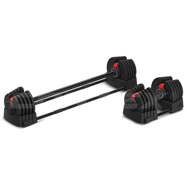 CORTEX Revolock V2 80kg Pair Set Adjustable Steel Dumbbell Barbell All-in-One Cortex