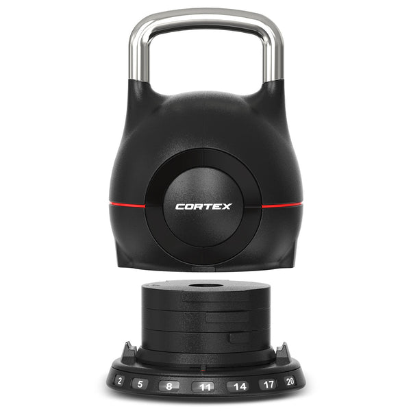 CORTEX 7-in-1 RevoLock Quick Adjust 20kg Kettlebell Awezingly