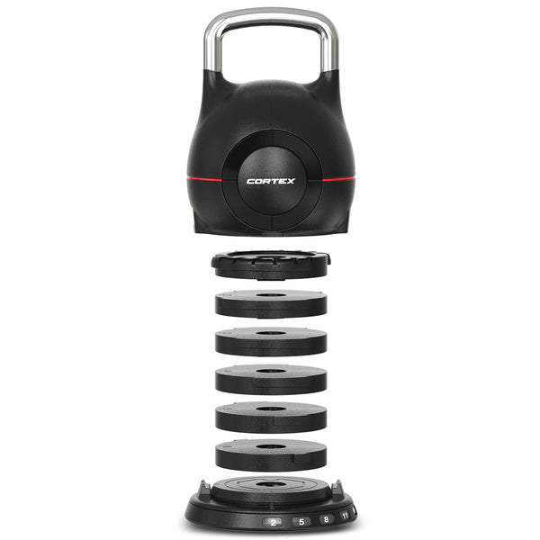 CORTEX 7-in-1 RevoLock Quick Adjust 20kg Kettlebell Awezingly