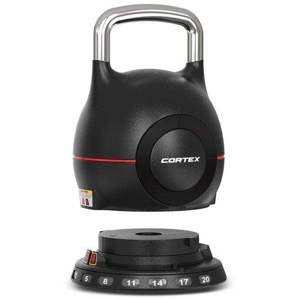 CORTEX 7-in-1 RevoLock Quick Adjust 20kg Kettlebell Awezingly