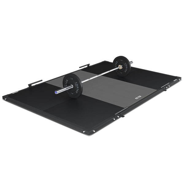 CORTEX 50mm Weightlifting Platform V2 with Dual Density Mats Framed Set - Ebony (3m x 2m) Awezingly