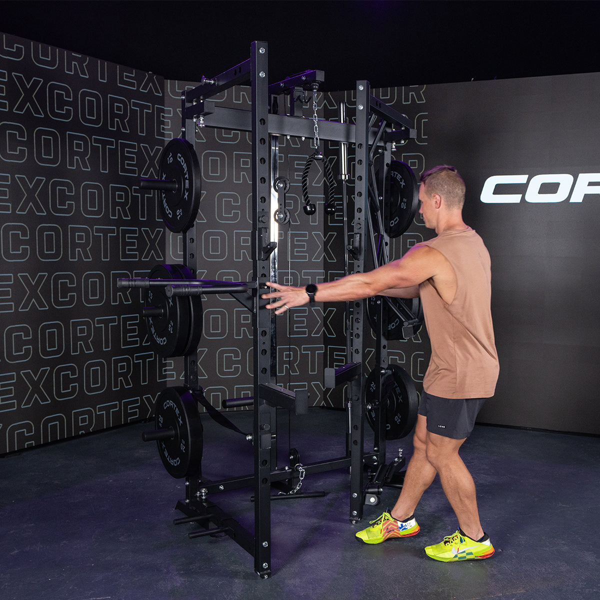 CORTEX PR-4 Space Saver Folding Squat Power Rack Cortex