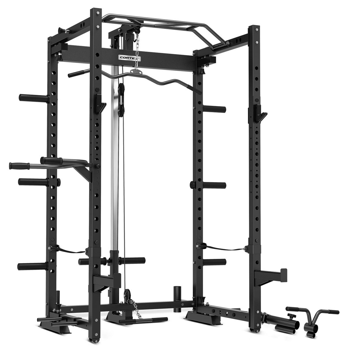 CORTEX PR4 Folding Power Rack with 90kg Standard Tri-Grip Weight and Bar Set Cortex