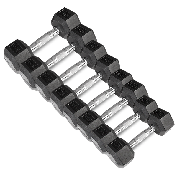 CORTEX Hex Dumbbell 56kg Set with Stand (4, 6, 8, 10kg Pairs) Cortex