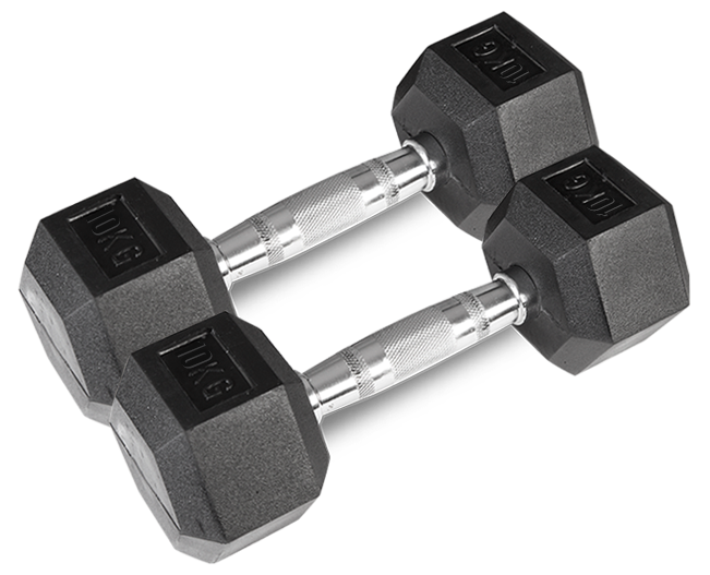 CORTEX Hex Dumbbell 56kg Set with Stand (4, 6, 8, 10kg Pairs) Cortex
