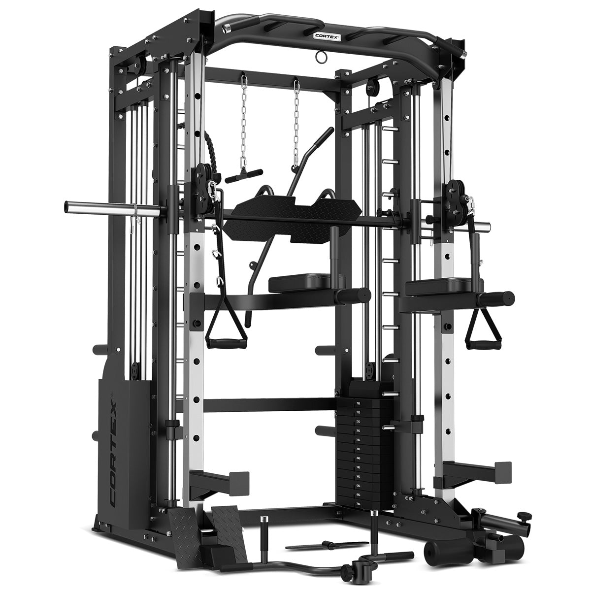 CORTEX SM25 Multi Gym (Dual Stack Functional Trainer, Smith Machine, Half Rack) Cortex