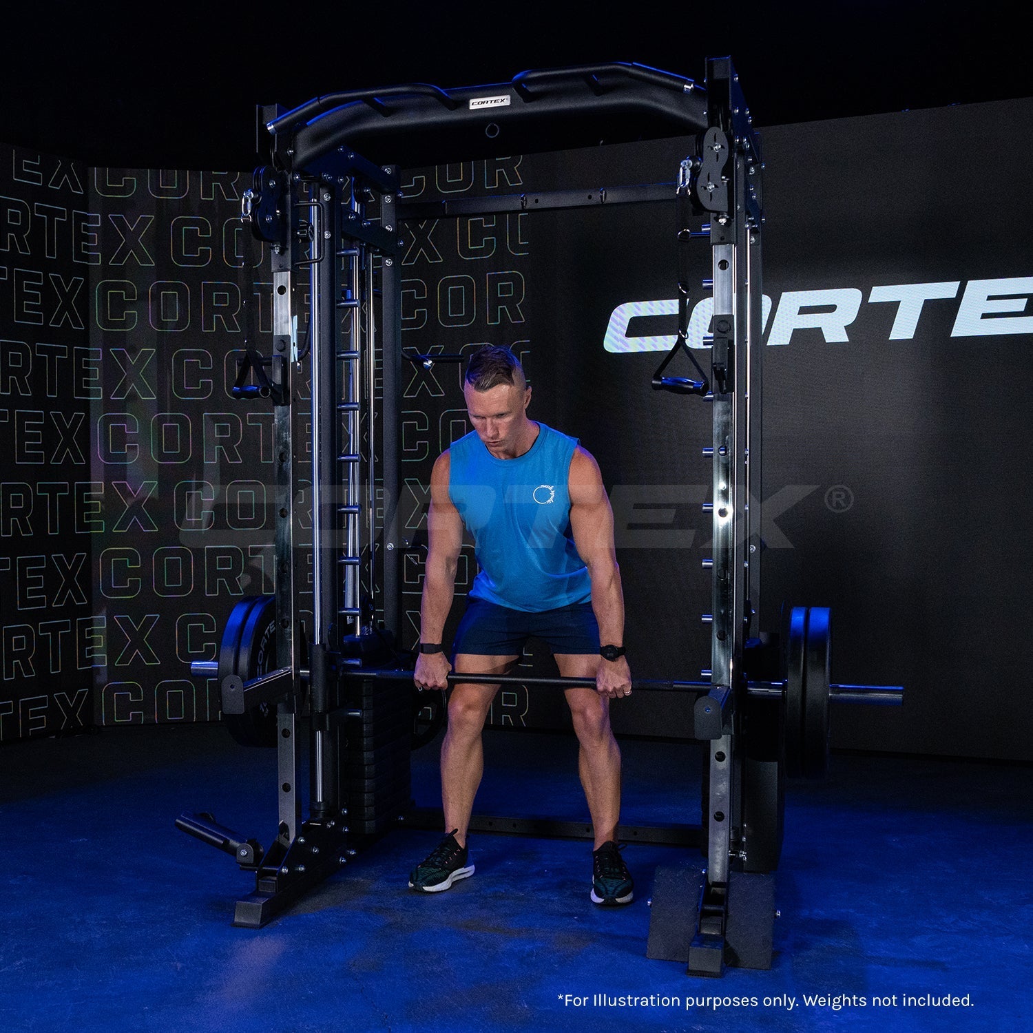 CORTEX SM25 Multi Gym (Dual Stack Functional Trainer, Smith Machine, Half Rack) Cortex