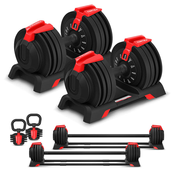 CORTEX SM-25 6-in-1 Power Rack with Smith & Cable Machine with 48kg Revolock V2 Adjustable Dumbbells + 130kg Ultimate Package Awezingly