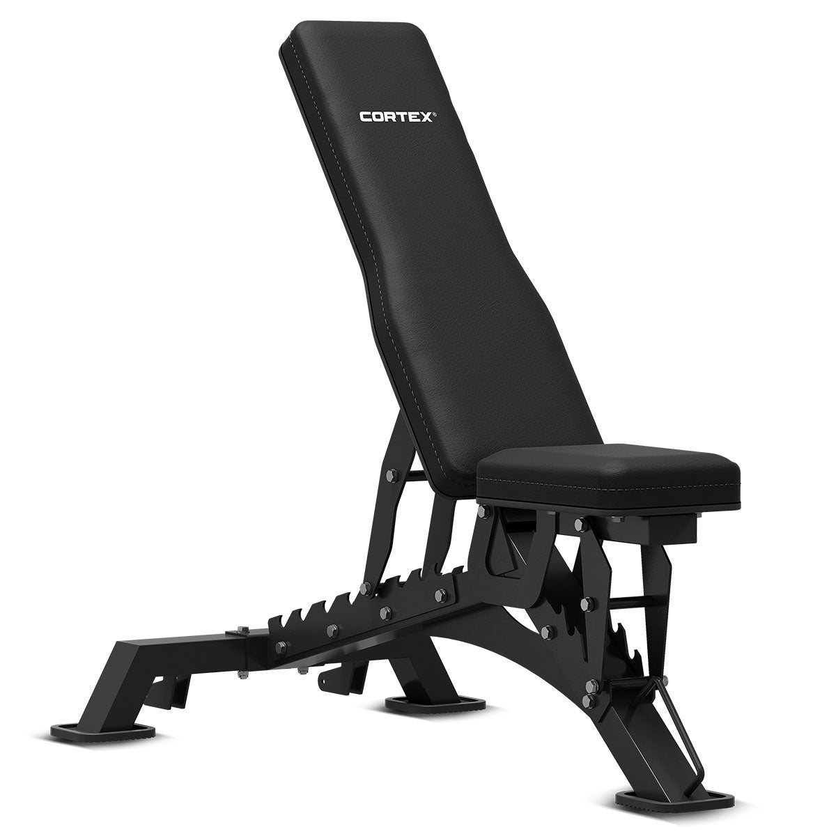 CORTEX SR3 Squat Rack with 100kg Olympic Bumper Weight, Bar and Bench Set Cortex