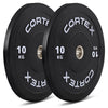 CORTEX Black Series V3 Rubber Olympic Bumper Plate 50mm 10kg (2 Pack)