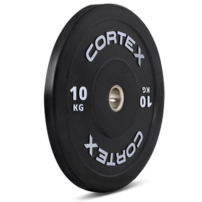 CORTEX Black Series V3 Rubber Olympic Bumper Plate 50mm 10kg (2 Pack)