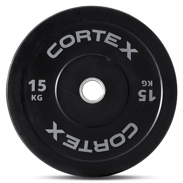 CORTEX Black Series V3 Rubber Olympic Bumper Plate 50mm 15kg (2 Pack) Awezingly