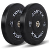 CORTEX Black Series V3 Rubber Olympic Bumper Plate 50mm 20kg (2 Pack)