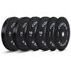 CORTEX 70kg Black Series V3 Rubber Olympic Bumper Plate Set A