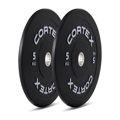 CORTEX 70kg Black Series V3 Rubber Olympic Bumper Plate Set A