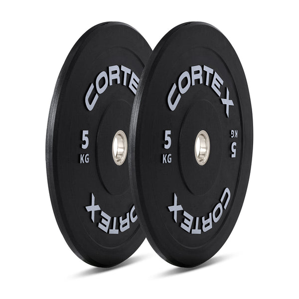 CORTEX 70kg Black Series V3 Rubber Olympic Bumper Plate Set A Awezingly