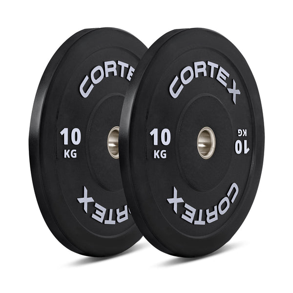 CORTEX 70kg Black Series V3 Rubber Olympic Bumper Plate Set A Awezingly