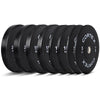 CORTEX 100kg Black Series V3 Rubber Olympic Bumper Plate Set B