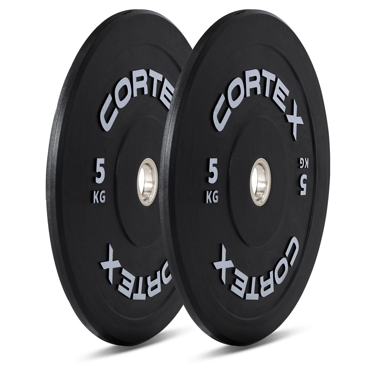 CORTEX 100kg Black Series V3 Rubber Olympic Bumper Plate Set B Awezingly