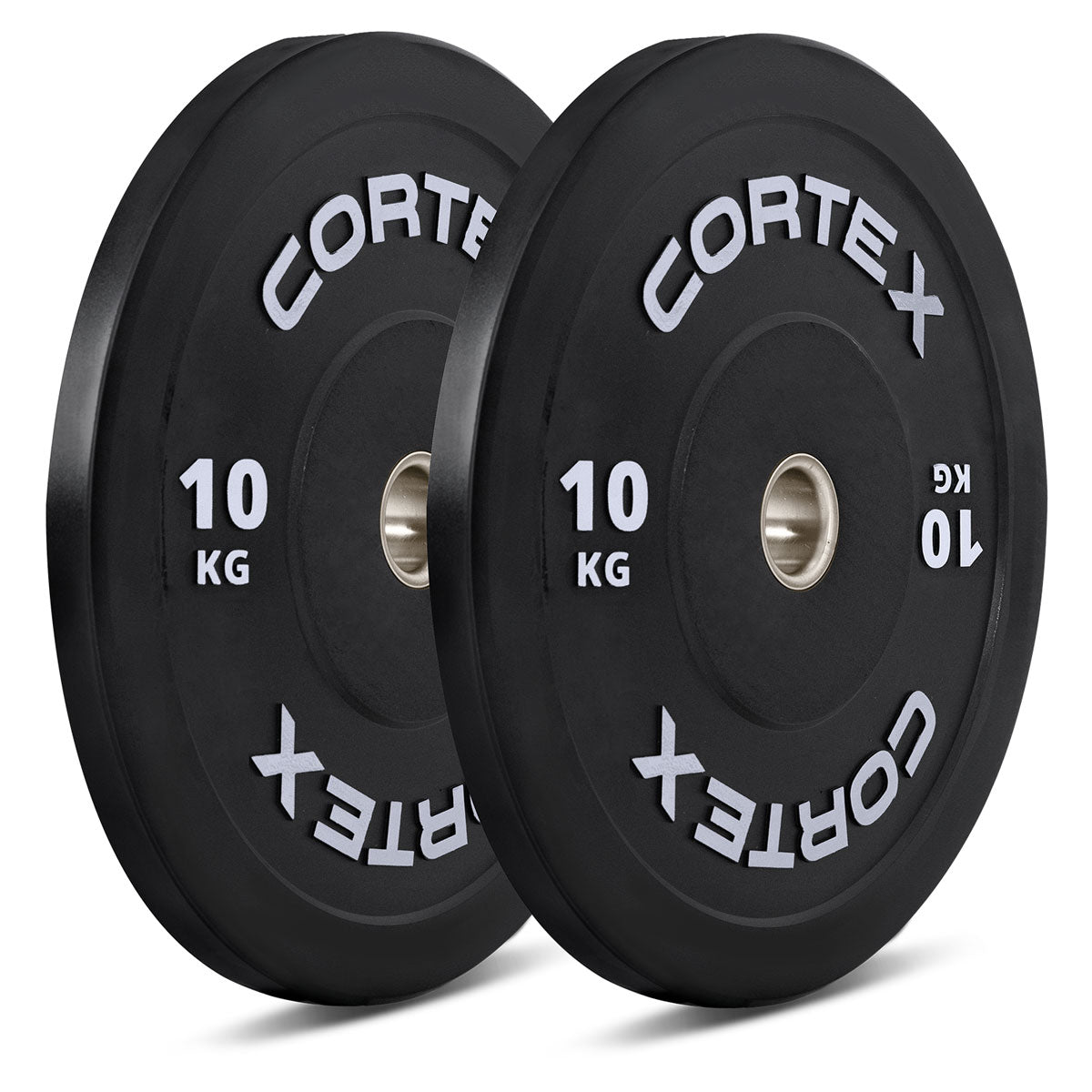 CORTEX 100kg Black Series V3 Rubber Olympic Bumper Plate Set B Awezingly