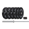CORTEX 75kg Black Series V3 Bumper Plate Set with ATHENA100 Barbell