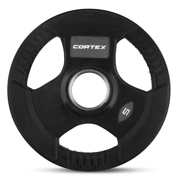 CORTEX 5kg Tri-Grip V2 50mm Olympic Plates (Pair) Awezingly