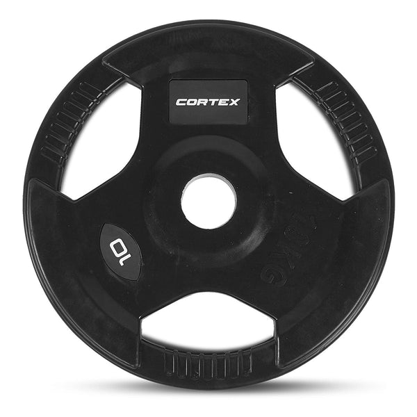 CORTEX 10kg Tri-Grip V2 50mm Olympic Plates (Pair) Awezingly