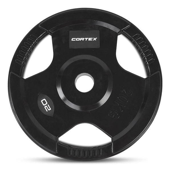 CORTEX 20kg Tri-Grip V2 50mm Olympic Plates (Pair) Awezingly