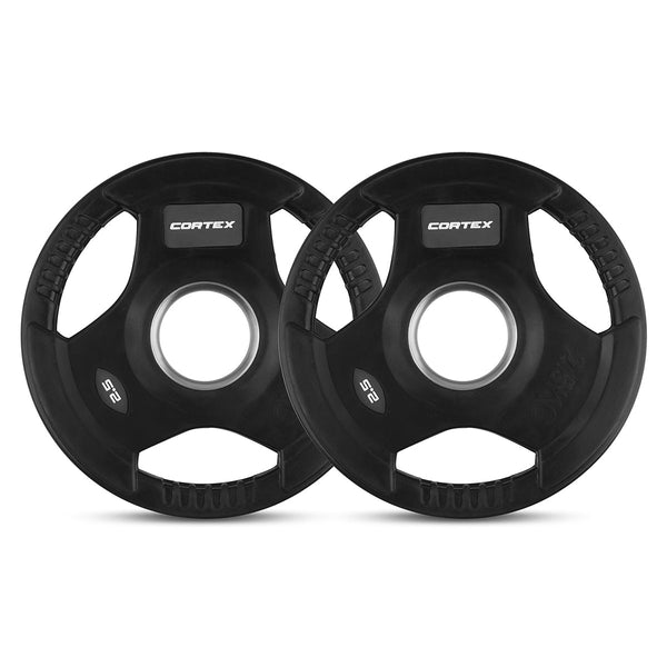 CORTEX 80kg Tri-Grip V2 50mm Olympic Plate Set Awezingly